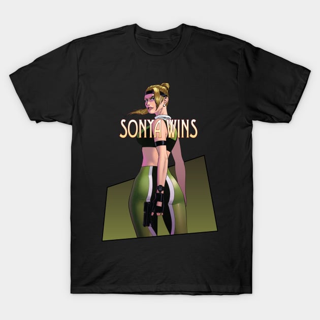 Sonya Blade Mortal Kombat v2 T-Shirt by andresob